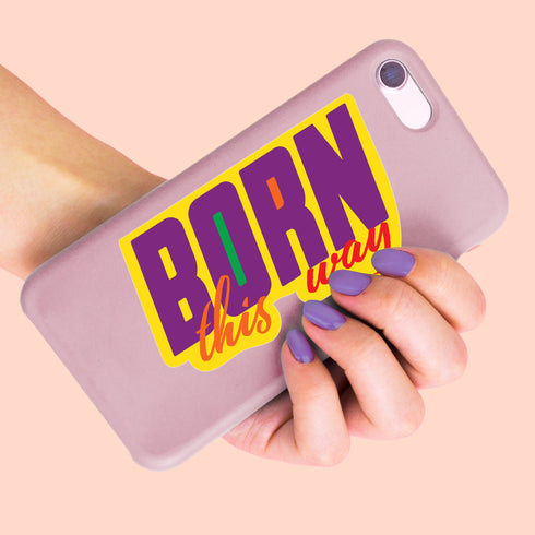 Born This Way LBGT Premium Vinyl Sticker, Gay Pride,  Die-Cut Laptop Decal